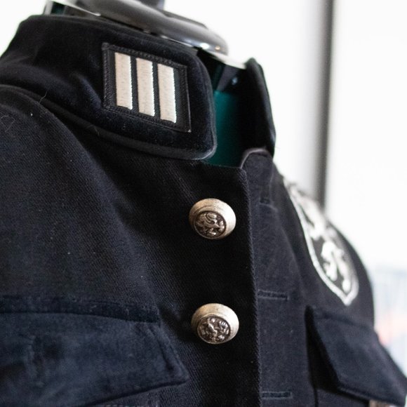 Shrine Gothic Military Vampire Vest M - Picture 3 of 9